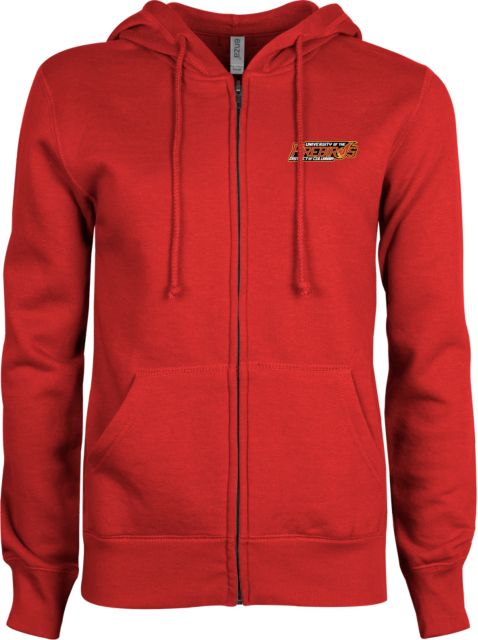 District of Columbia ENZA Ladies Fleece Full Zip Hoodie Primary Mark - ONLINE ONLY
