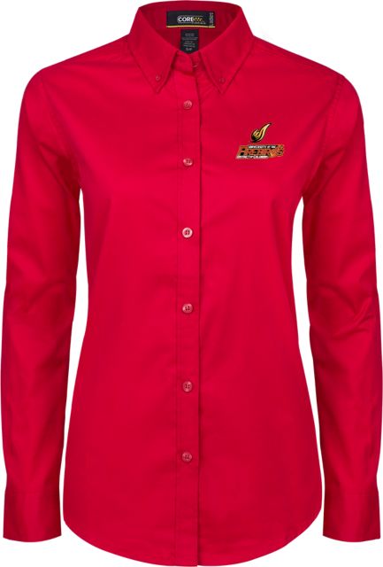 District of Columbia Ladies Twill Button Down Long Sleeve Secondary Mark - ONLINE ONLY