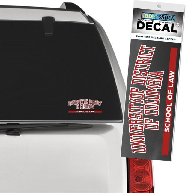 University of District of Columbia School of Law Decal